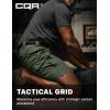 imageCQR Mens Flex Casual Cargo Shorts Lightweight Water Resistant Golf Shorts Stretch Tactical Work Shorts with MultiPocketTac Green Kelp