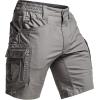 imageCQR Mens Flex Casual Cargo Shorts Lightweight Water Resistant Golf Shorts Stretch Tactical Work Shorts with MultiPocketTac Stone