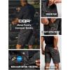 imageCQR Mens Flex Casual Cargo Shorts Lightweight Water Resistant Golf Shorts Stretch Tactical Work Shorts with MultiPocketTac Utility Camo Black