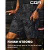 imageCQR Mens Flex Casual Cargo Shorts Lightweight Water Resistant Golf Shorts Stretch Tactical Work Shorts with MultiPocketTac Utility Camo Black