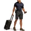 imageCQR Mens Flex Casual Cargo Shorts Lightweight Water Resistant Golf Shorts Stretch Tactical Work Shorts with MultiPocketTac Utility Camo Black