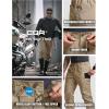 imageCQR Mens Flex Lightweight Joggers Elastic Waist Drawstring Casual Pants Tapered Fit Water Resistant Outdoor Cargo PantsAsset Alamo Khaki