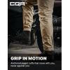 imageCQR Mens Flex Lightweight Joggers Elastic Waist Drawstring Casual Pants Tapered Fit Water Resistant Outdoor Cargo PantsAsset Alamo Khaki