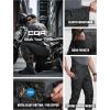 imageCQR Mens Flex Lightweight Joggers Elastic Waist Drawstring Casual Pants Tapered Fit Water Resistant Outdoor Cargo PantsAsset Black