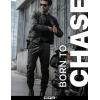 imageCQR Mens Flex Lightweight Joggers Elastic Waist Drawstring Casual Pants Tapered Fit Water Resistant Outdoor Cargo PantsAsset Black