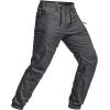 imageCQR Mens Flex Lightweight Joggers Elastic Waist Drawstring Casual Pants Tapered Fit Water Resistant Outdoor Cargo PantsAsset Charcoal