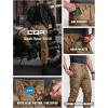 imageCQR Mens Flex Lightweight Joggers Elastic Waist Drawstring Casual Pants Tapered Fit Water Resistant Outdoor Cargo PantsAsset Cougar