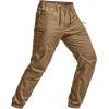 imageCQR Mens Flex Lightweight Joggers Elastic Waist Drawstring Casual Pants Tapered Fit Water Resistant Outdoor Cargo PantsAsset Cougar