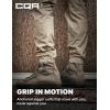 imageCQR Mens Flex Lightweight Joggers Elastic Waist Drawstring Casual Pants Tapered Fit Water Resistant Outdoor Cargo PantsSquad Alamo Khaki
