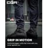imageCQR Mens Flex Lightweight Joggers Elastic Waist Drawstring Casual Pants Tapered Fit Water Resistant Outdoor Cargo PantsSquad Operator Navy