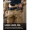 imageCQR Mens Flex Ripstop Tactical Pants Water Resistant Stretch Cargo Pants Lightweight EDC Hiking Work Pants