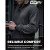 imageCQR Mens FullZip Tactical Jacket Soft Warm Military Winter Fleece Jackets Outdoor Coats with Zipper PocketsGuardian Charcoal