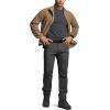 imageCQR Mens FullZip Tactical Jacket Soft Warm Military Winter Fleece Jackets Outdoor Coats with Zipper PocketsGuardian Coyote