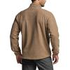 imageCQR Mens FullZip Tactical Jacket Soft Warm Military Winter Fleece Jackets Outdoor Coats with Zipper PocketsGuardian Coyote