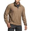 imageCQR Mens FullZip Tactical Jacket Soft Warm Military Winter Fleece Jackets Outdoor Coats with Zipper PocketsGuardian Coyote