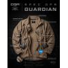 imageCQR Mens FullZip Tactical Jacket Soft Warm Military Winter Fleece Jackets Outdoor Coats with Zipper PocketsGuardian Coyote