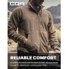 imageCQR Mens FullZip Tactical Jacket Soft Warm Military Winter Fleece Jackets Outdoor Coats with Zipper PocketsGuardian Coyote