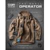 imageCQR Mens Hooded Tactical Softshell Jacket Water Resistant Fleece Lined Hoodie Winter Outdoor Hunting Hiking Rain WindModern Coyote