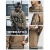imageCQR Mens Hooded Tactical Softshell Jacket Water Resistant Fleece Lined Hoodie Winter Outdoor Hunting Hiking Rain WindModern Coyote