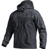 imageCQR Mens Hooded Tactical Softshell Jacket Water Resistant Fleece Lined Hoodie Winter Outdoor Hunting Hiking Rain WindModern Heather Dark Grey