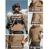 imageCQR Mens Hooded Tactical Softshell Jacket Water Resistant Fleece Lined Hoodie Winter Outdoor Hunting Hiking Rain WindOperator X Pro Coyote