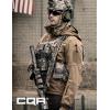 imageCQR Mens Hooded Tactical Softshell Jacket Water Resistant Fleece Lined Hoodie Winter Outdoor Hunting Hiking Rain WindOperator X Pro Coyote