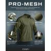 imageCQR Mens Polo Shirt Long Sleeve Tactical Shirts Outdoor UPF 50 Pique Shirt Dry Fit Lightweight Golf ShirtsFrost Essential Long Army Green