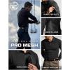 imageCQR Mens Polo Shirt Long Sleeve Tactical Shirts Outdoor UPF 50 Pique Shirt Dry Fit Lightweight Golf ShirtsFrost Essential Long Black