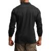 imageCQR Mens Polo Shirt Long Sleeve Tactical Shirts Outdoor UPF 50 Pique Shirt Dry Fit Lightweight Golf ShirtsFrost Essential Long Black