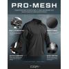 imageCQR Mens Polo Shirt Long Sleeve Tactical Shirts Outdoor UPF 50 Pique Shirt Dry Fit Lightweight Golf ShirtsFrost Essential Long Black