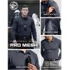 imageCQR Mens Polo Shirt Long Sleeve Tactical Shirts Outdoor UPF 50 Pique Shirt Dry Fit Lightweight Golf ShirtsFrost Essential Long Charcoal