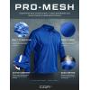 imageCQR Mens Polo Shirt Long Sleeve Tactical Shirts Outdoor UPF 50 Pique Shirt Dry Fit Lightweight Golf ShirtsFrost Essential Long Cobalt Blue
