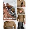 imageCQR Mens Polo Shirt Long Sleeve Tactical Shirts Outdoor UPF 50 Pique Shirt Dry Fit Lightweight Golf ShirtsFrost Essential Long Coyote