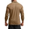 imageCQR Mens Polo Shirt Long Sleeve Tactical Shirts Outdoor UPF 50 Pique Shirt Dry Fit Lightweight Golf ShirtsFrost Essential Long Coyote