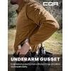 imageCQR Mens Polo Shirt Long Sleeve Tactical Shirts Outdoor UPF 50 Pique Shirt Dry Fit Lightweight Golf ShirtsFrost Essential Long Coyote