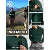 imageCQR Mens Polo Shirt Long Sleeve Tactical Shirts Outdoor UPF 50 Pique Shirt Dry Fit Lightweight Golf ShirtsFrost Essential Long Dark Green