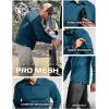 imageCQR Mens Polo Shirt Long Sleeve Tactical Shirts Outdoor UPF 50 Pique Shirt Dry Fit Lightweight Golf ShirtsFrost Essential Long Dark Teal