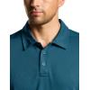 imageCQR Mens Polo Shirt Long Sleeve Tactical Shirts Outdoor UPF 50 Pique Shirt Dry Fit Lightweight Golf ShirtsFrost Essential Long Dark Teal