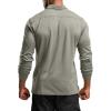 imageCQR Mens Polo Shirt Long Sleeve Tactical Shirts Outdoor UPF 50 Pique Shirt Dry Fit Lightweight Golf ShirtsFrost Essential Long Light Grey