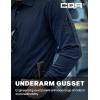 imageCQR Mens Polo Shirt Long Sleeve Tactical Shirts Outdoor UPF 50 Pique Shirt Dry Fit Lightweight Golf ShirtsFrost Essential Long Police Navy