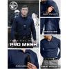 imageCQR Mens Polo Shirt Long Sleeve Tactical Shirts Outdoor UPF 50 Pique Shirt Dry Fit Lightweight Golf ShirtsFrost Essential Long Police Navy