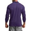 imageCQR Mens Polo Shirt Long Sleeve Tactical Shirts Outdoor UPF 50 Pique Shirt Dry Fit Lightweight Golf ShirtsFrost Essential Long Purple