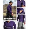 imageCQR Mens Polo Shirt Long Sleeve Tactical Shirts Outdoor UPF 50 Pique Shirt Dry Fit Lightweight Golf ShirtsFrost Essential Long Purple