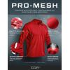 imageCQR Mens Polo Shirt Long Sleeve Tactical Shirts Outdoor UPF 50 Pique Shirt Dry Fit Lightweight Golf ShirtsFrost Essential Long Red