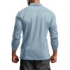imageCQR Mens Polo Shirt Long Sleeve Tactical Shirts Outdoor UPF 50 Pique Shirt Dry Fit Lightweight Golf ShirtsFrost Essential Long Stone Blue