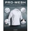 imageCQR Mens Polo Shirt Long Sleeve Tactical Shirts Outdoor UPF 50 Pique Shirt Dry Fit Lightweight Golf ShirtsFrost Essential Long White