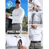 imageCQR Mens Polo Shirt Long Sleeve Tactical Shirts Outdoor UPF 50 Pique Shirt Dry Fit Lightweight Golf ShirtsFrost Essential Long White