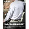 imageCQR Mens Polo Shirt Long Sleeve Tactical Shirts Outdoor UPF 50 Pique Shirt Dry Fit Lightweight Golf ShirtsFrost Essential Long White