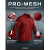 imageCQR Mens Polo Shirt Long Sleeve Tactical Shirts Outdoor UPF 50 Pique Shirt Dry Fit Lightweight Golf ShirtsFrost Essential Long Wine
