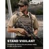 imageCQR Mens Short Sleeve Tactical Shirts UPF 50 Ripstop Military Work Shirts Breathable Button Down Outdoor Hiking ShirtJourneyman Khaki
